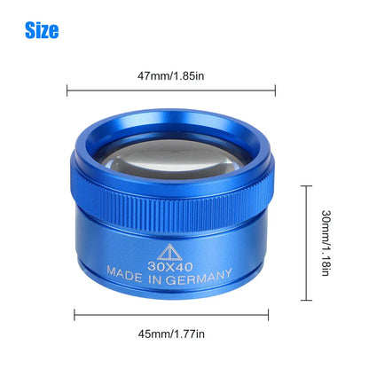 Portable Alloy 40x Magnifier for Jewelry Repair – High-Quality Pearl & Gemstone Precision Tool