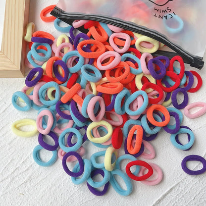 20/50PCS Kids Elastic Hair Bands – Girls Sweets Scrunchie Rubber Bands for Children Hair Ties & Headbands