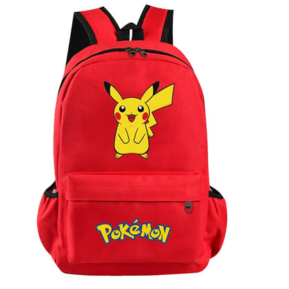 Pokemon Kids Backpack — Pikachu, Charizard, Bulbasaur, Snorlax & Eevee Schoolbag Cartoon Gift