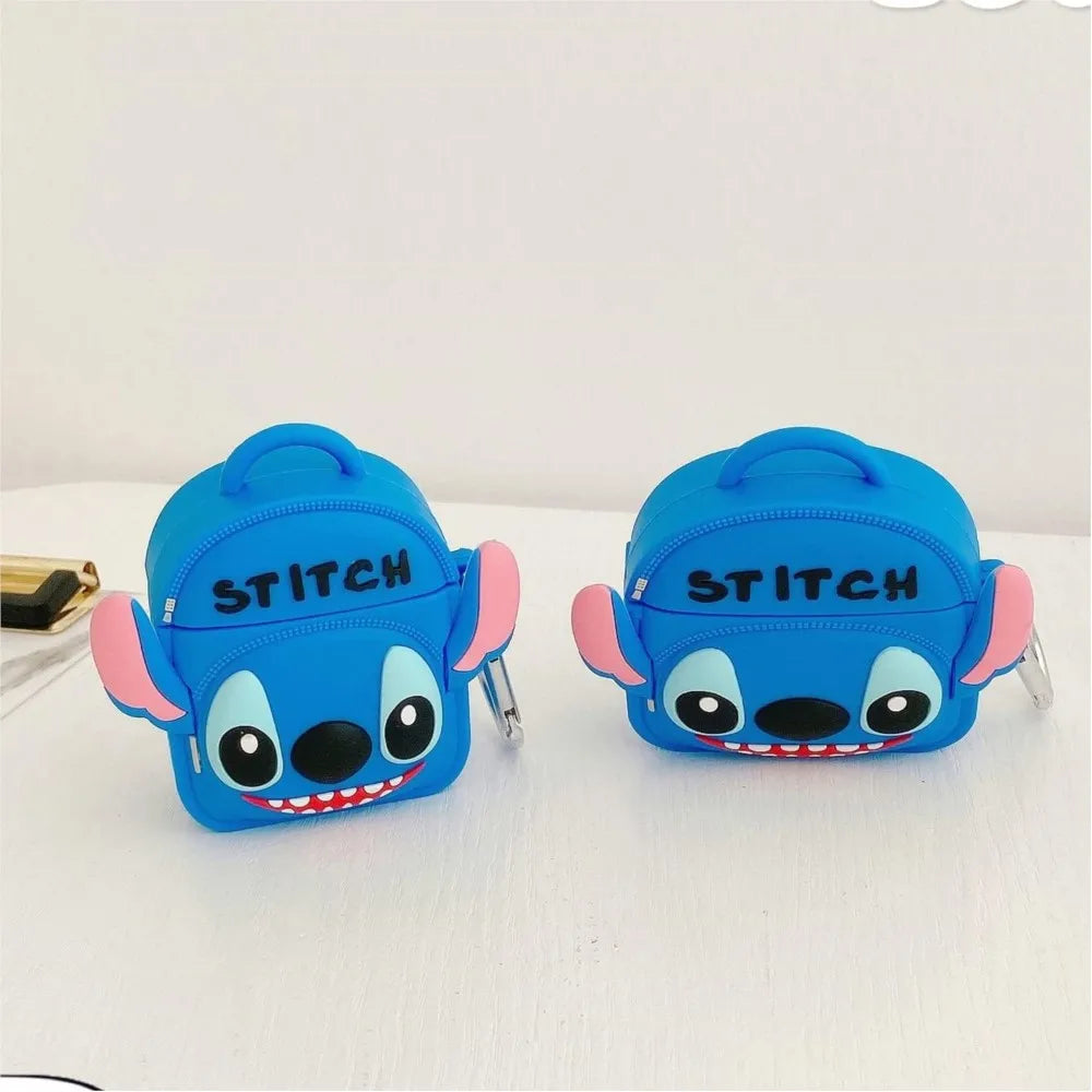 Backpack Stitch Silicone Case for AirPods 1/2/3/4 & Pro/Pro 2 — Cute Protective Earphone Cover