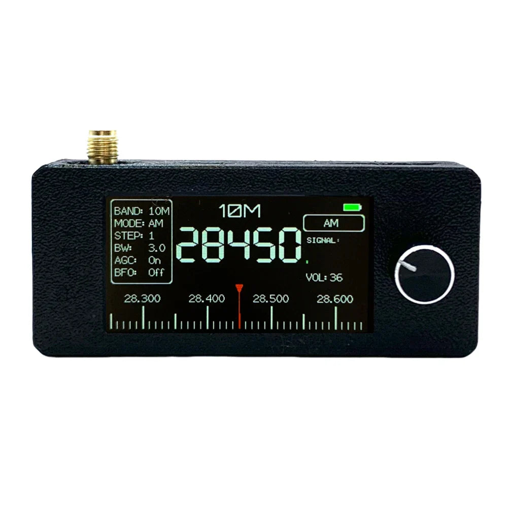 SI4732 Portable All-Band Radio – 0.5-108MHz AM/FM/LSB/USB, 1.9" IPS Screen, Mini HF SW MW VHF Radio Receiver