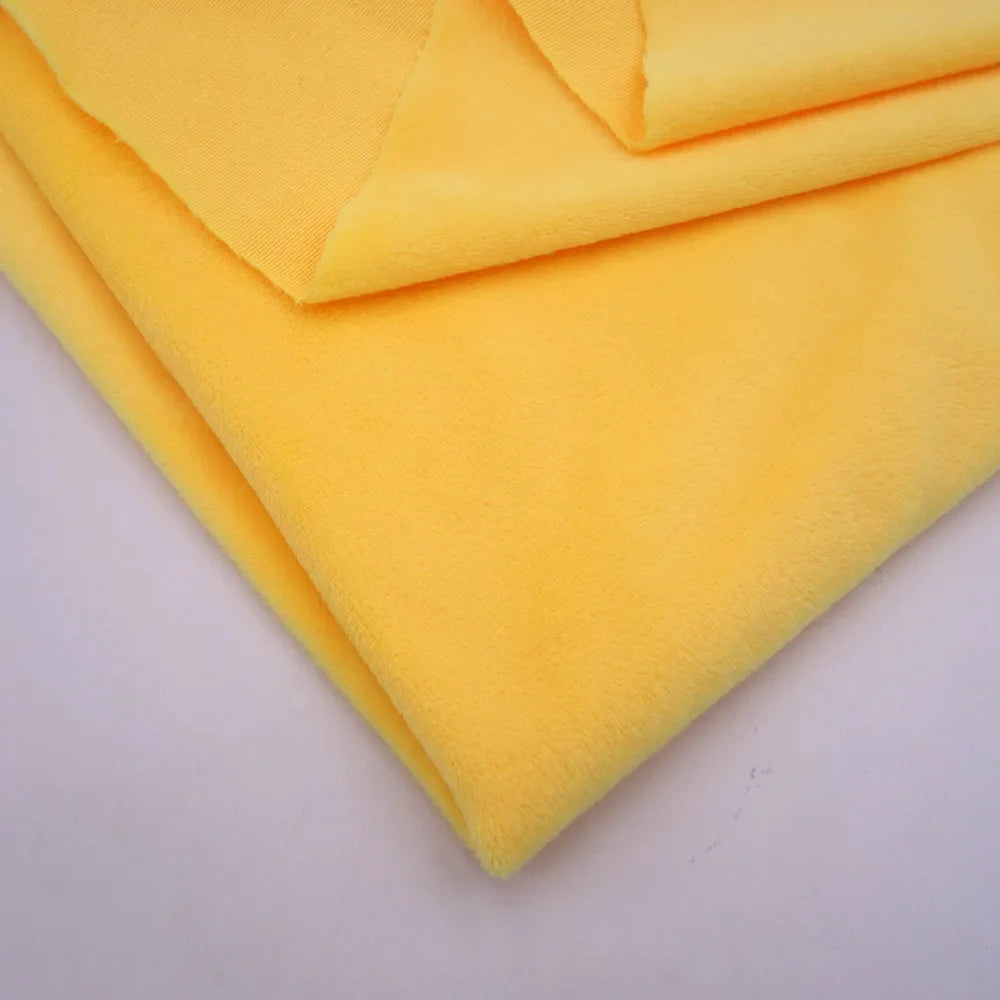 160CM/63" Wide Minky Plush Fabric – Super Soft Flannel Fabric for DIY Dolls, Toys, and Crafts, Sold by the Meter