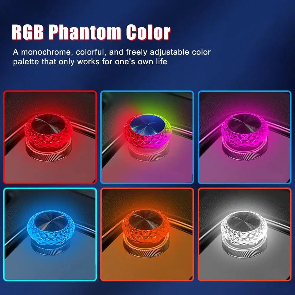 Portable USB Car Ambient Light - Mini LED Decorative Lamps for Auto Interior & Computer Lighting, Plug & Play