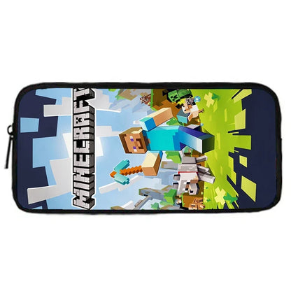Mini-Craft Kids School Backpack Set — Front Pocket Backpack, Shoulder Bag & Pencil Case for Boys & Girls Ages 5-10