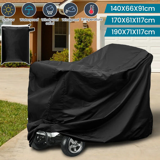 Waterproof Mobility Scooter & Wheelchair Cover – 190D Oxford Cloth Dust, Rain, Snow & Sun Protection