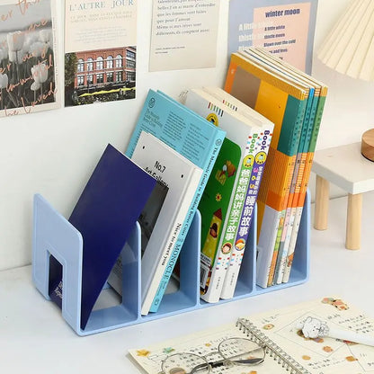 Multi-Function Bookshelf & Bookend Organizer – Desk Stand for Books, Magazines, CDs, Files, School & Office Supplies