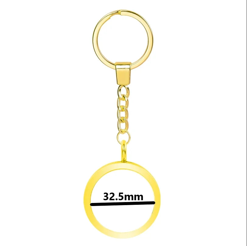 25-40mm Round Openable Reliquary Locket - Photo Memory Pendant, Cremation Ashes Keepsake, Glass Keychain & Memorial Jewelry