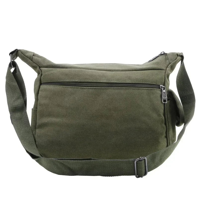 Men's Casual Sling Bag – Vintage Crossbody Messenger Shoulder Bag for Travel & Outdoor Use