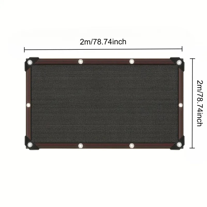 Black High-Density Polyethylene Sunshade Net – UV Protection Mesh Cover for Greenhouse, Garden, Patio, Pergola & Porch Use