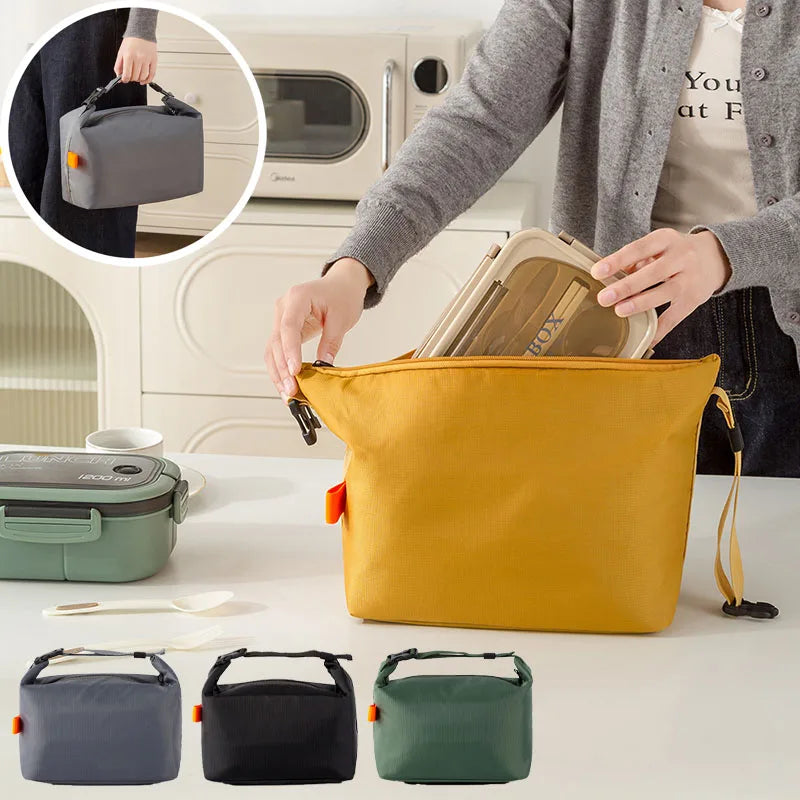 Insulated Lunch Pack Bento Bag — Aluminium Foil Portable Ice Bag for Picnic, Dinner & Food Storage Handbag