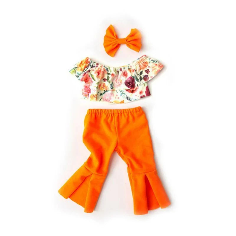 18-Inch Doll Clothes for American Girl Dolls — Bell-Bottoms & T-Shirt Set, Pretend Play Outfit, Gift for Girls