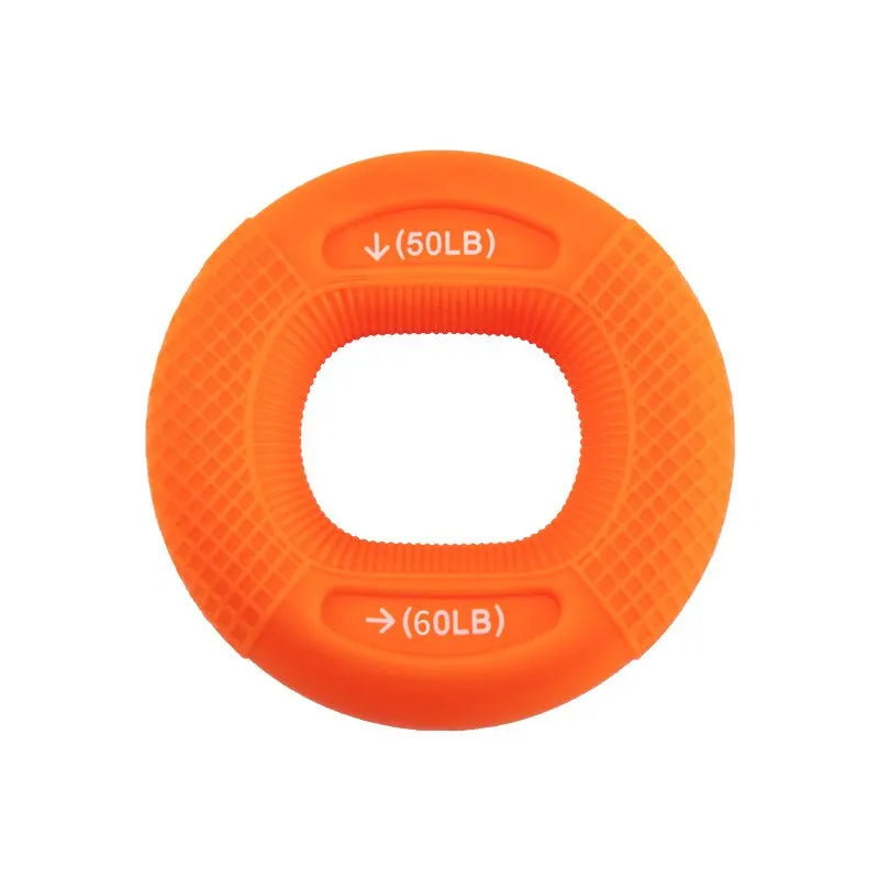 Silicone Hand Grip Strengthener: 20-80LB Gripping Ring Finger Trainer, Carpal Expander, Muscle Stretcher - Relieves Wrist Pain