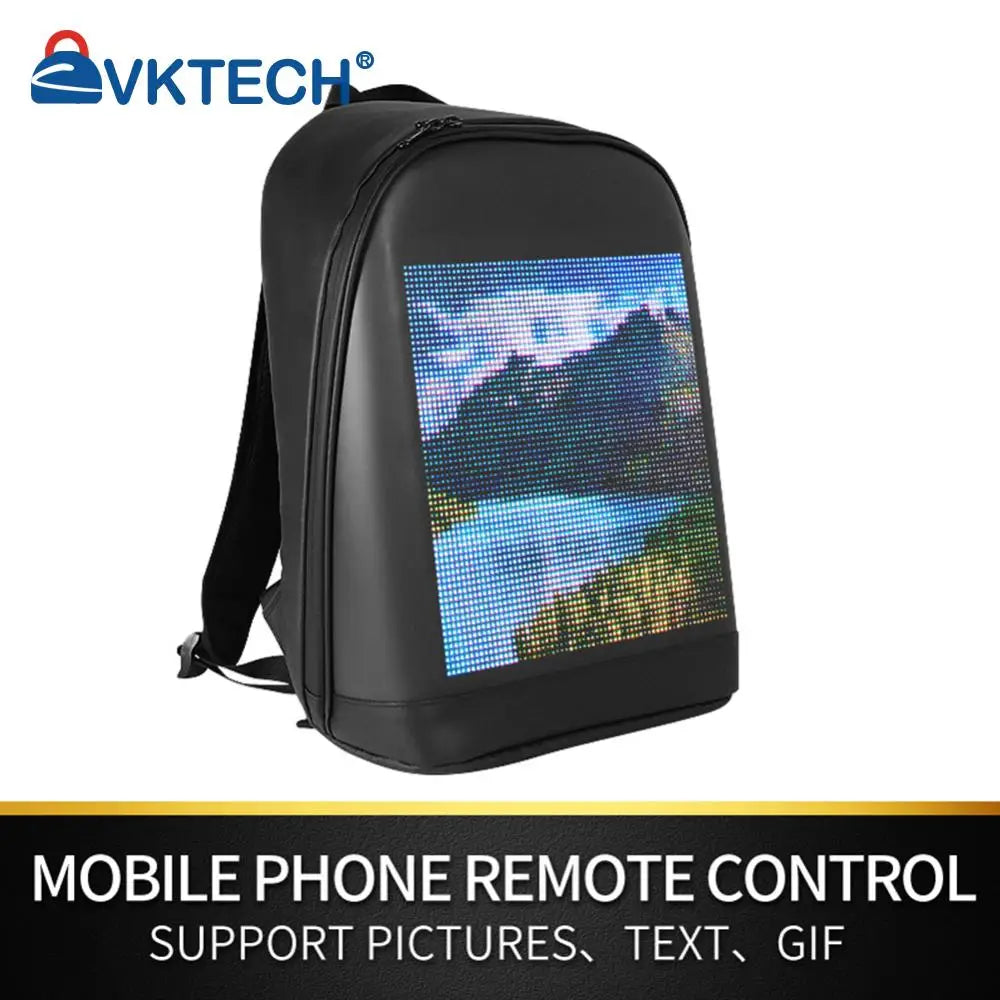 Business Travel Laptop Backpack – LED Display Screen Advertising Billboard Bag
