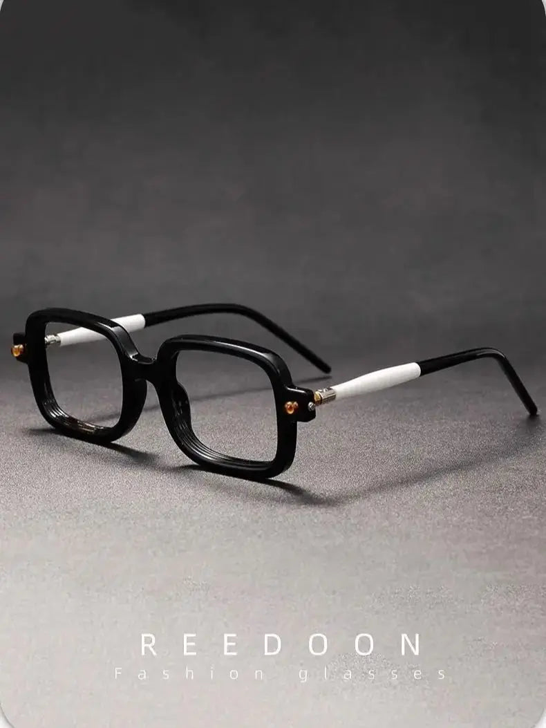 Wide Frame Reading Glasses for Men & Women – Thick Blue Light Blocking Eyewear for Elderly, High-Grade Genuine