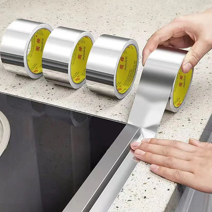 High-Temperature Aluminum Foil Tape – Leak-Proof Adhesive Sealing & Heat Insulation for Kitchen & Pipe Repairs