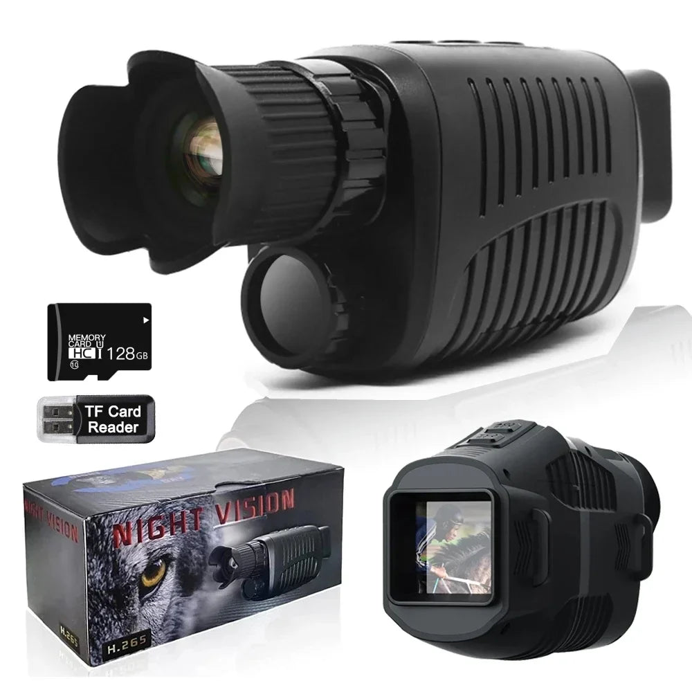 1080P HD Monocular Night Vision – 5X Infrared Zoom Hunting Telescope, 300m Full Darkness Range