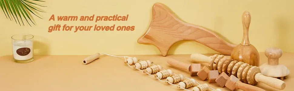 Wooden Lymphatic Drainage & Anti-Cellulite Massage Tools – Gua Sha for Body Shaping & Sore Muscle Relief