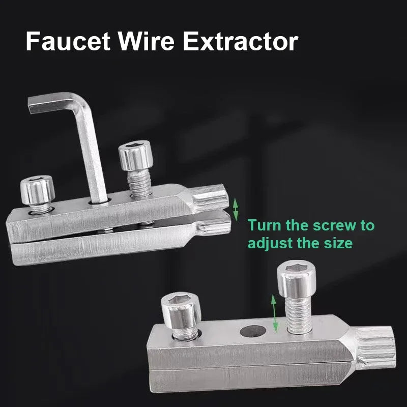 Broken Wire & Bolt Extractor Tool – Tap, Screw, and Plumbing Repair for 4/6 Point Bolts
