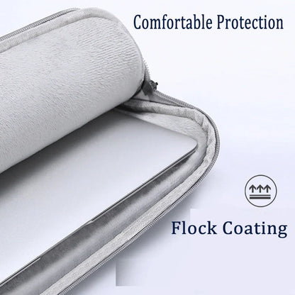 Waterproof Canvas Sleeve Bag for ZEUSLAP 16" Portable Monitor – Anti-Drop Flocking Zip Pouch Carry Case