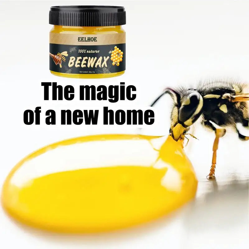 Natural Beeswax Wood Polish for Furniture & Floors – Waterproof Wood Care & Maintenance Wax