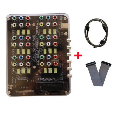 2025 6-in-1 RGBS Video Distributor Switcher – SCART Auto RGBS Converter Board for MD/PS/PS2/PS3/DC/SFC Retro Consoles