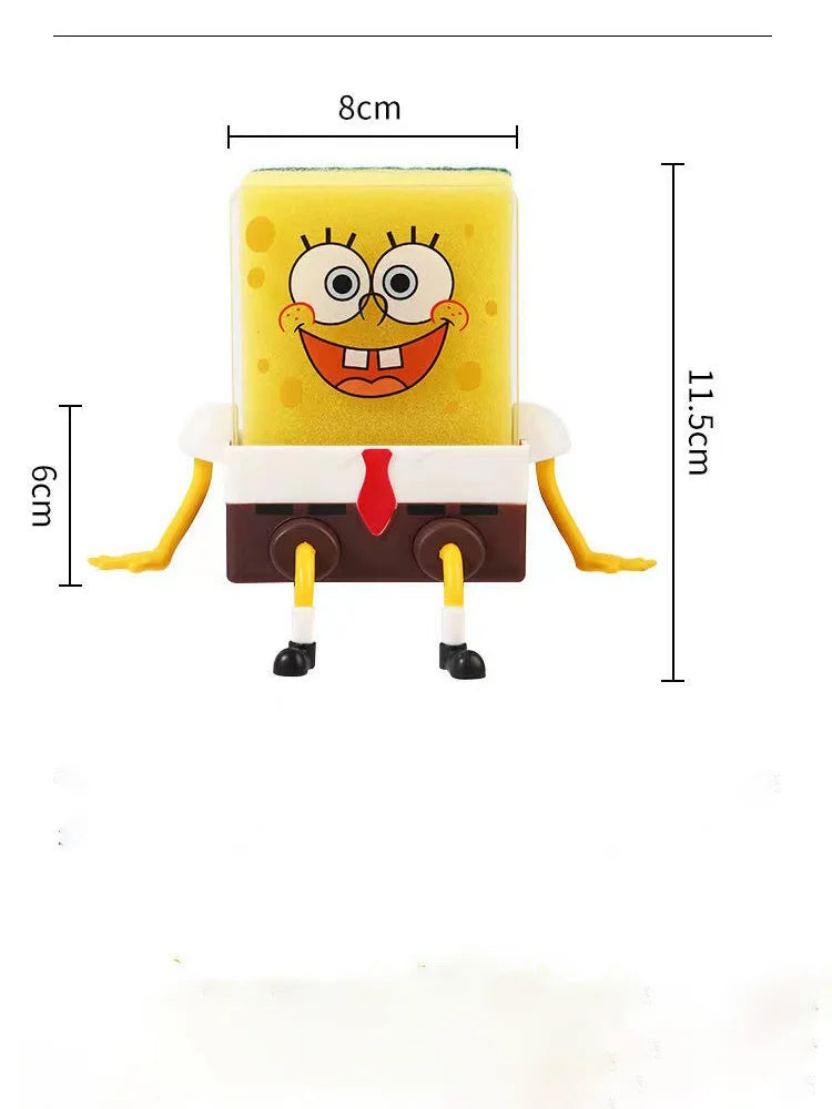 SpongeBob SquarePants Dish Washing Brush – Reusable Sponge and Scouring Pad for Kitchen Cleaning