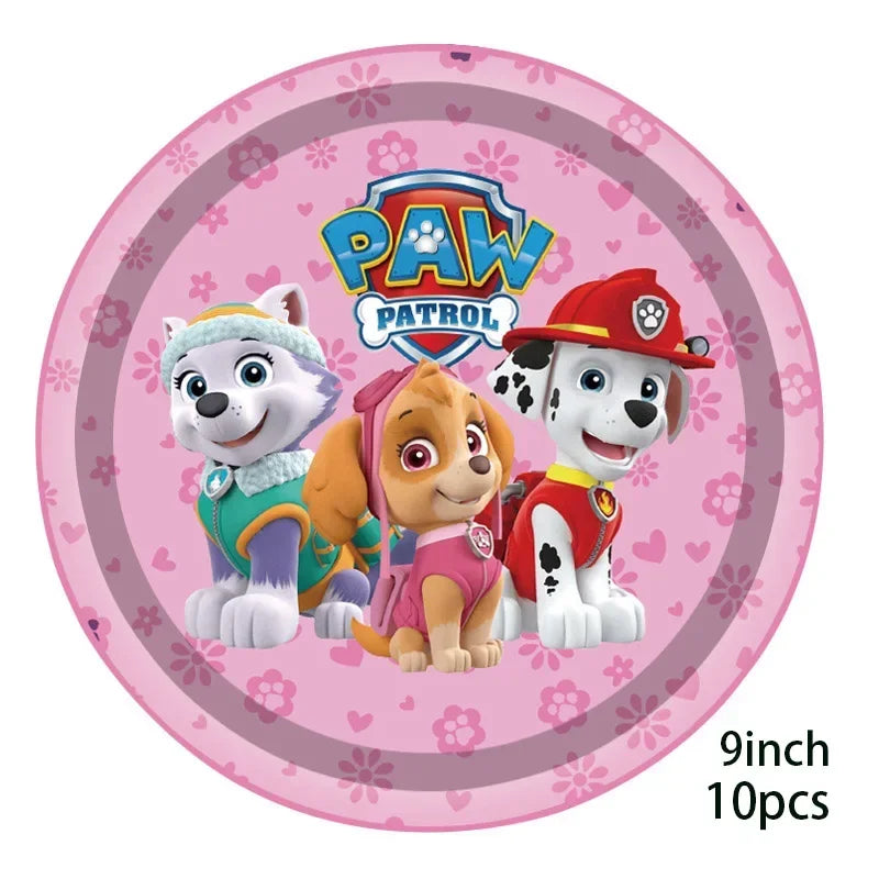 Pink Paw Patrol Party Supplies for Girls – Skye Balloons, Cups, Plates & Tablecloth for Birthday & Baby Shower