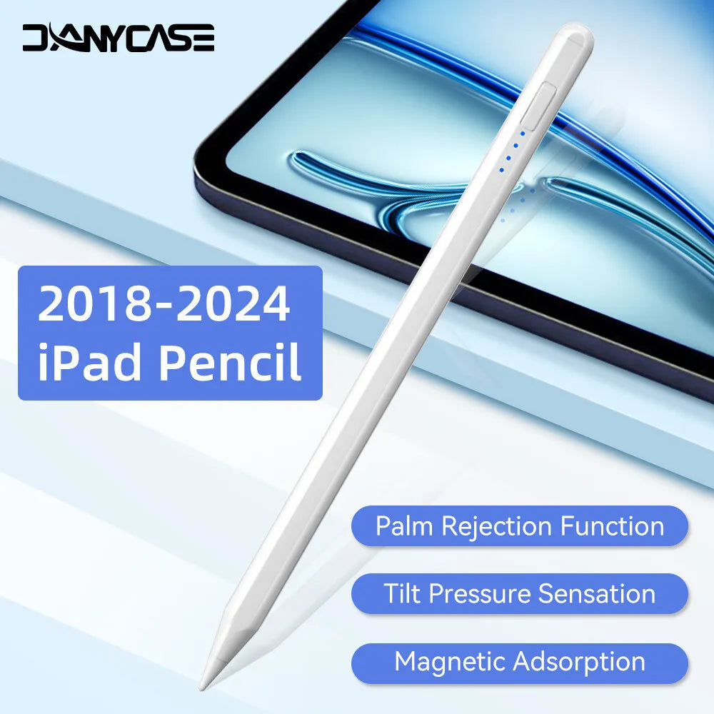 2024 iPad Stylus Pencil with Palm Rejection for iPad Air 11/13, M2 Pro 13/11, Air 3/4/5, Mini 5/6 & 5th-10th Gen