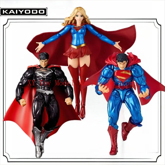KAIYODO Amazing Yamaguchi Superwomen & Black Superman Model Kit – Anime Action Figure Collectible Toy for Boys