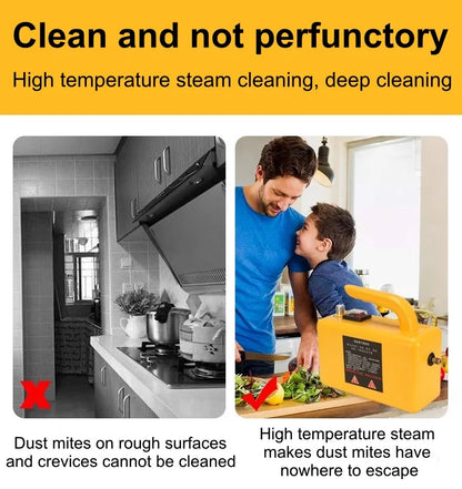 2600W 220V High-Temperature Steam Cleaner - Portable Sterilization Pressure Washer for Home, Car, Kitchen & AC