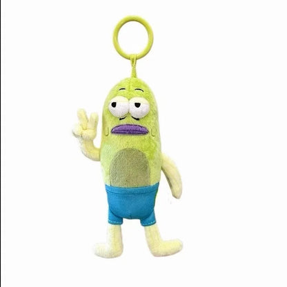 SpongeBob Ugly-Cute Fish Plush Keychain - Funny Kawaii Bag Charm & Gift Decoration