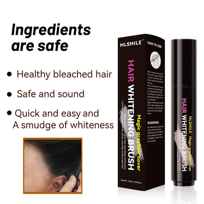 4-Color Hair Dye Touch-Up Pen — Convenient Cream Stick for Covering White Hair, Disposable Local Hair Coloring