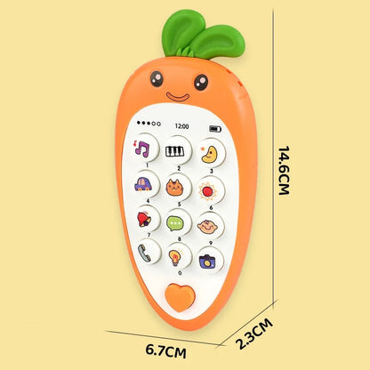 Baby Musical Phone Toy - Sound Telephone with Teether for Infants & Early Learning