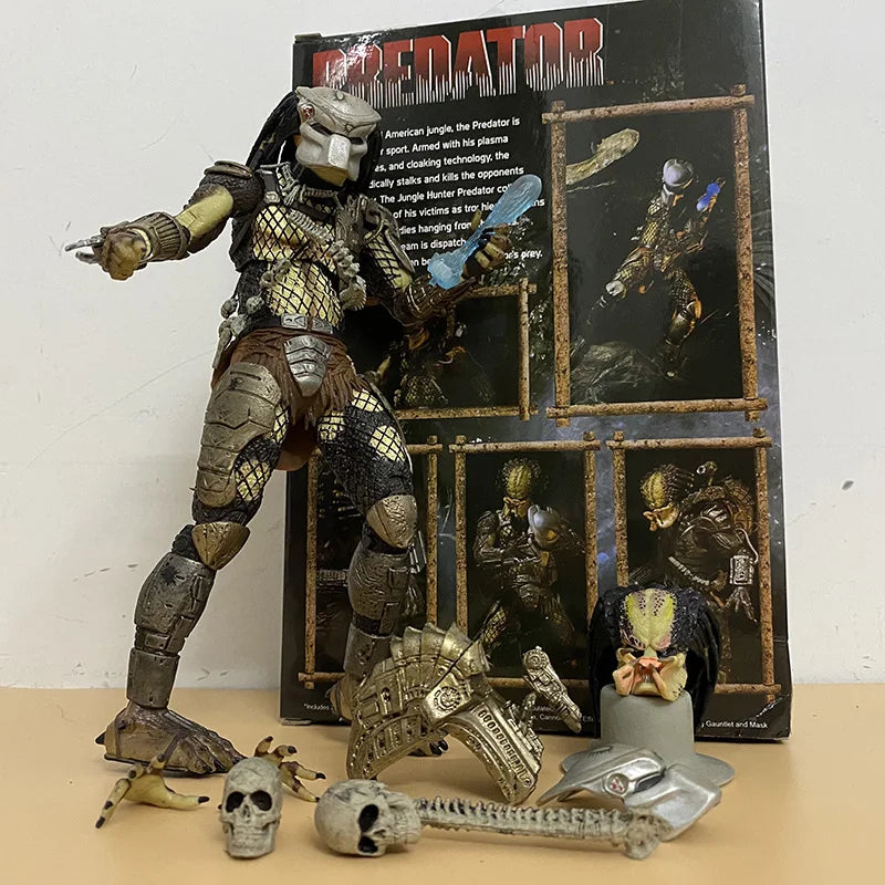 NECA Jungle Hunter Predator Action Figure — Movable Alien Collectible Model Toy for Kids and Fans