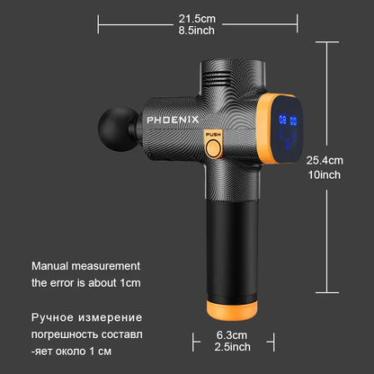 Phoenix A2 Massage Gun – Deep Tissue Muscle Relaxation, Handheld Portable Fascia Vibrator with Display