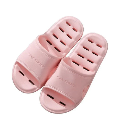 Feslishoet Unisex EVA Non-Slip Soft Bottom Shower Slippers – Quick-Drying Punching Bathroom Footwear