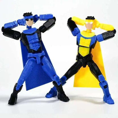 3D Printed Invincible 2.0 Superhero Action Figure – Multi-Jointed Anime Model, Shapeshift Toy & Gift Ornament