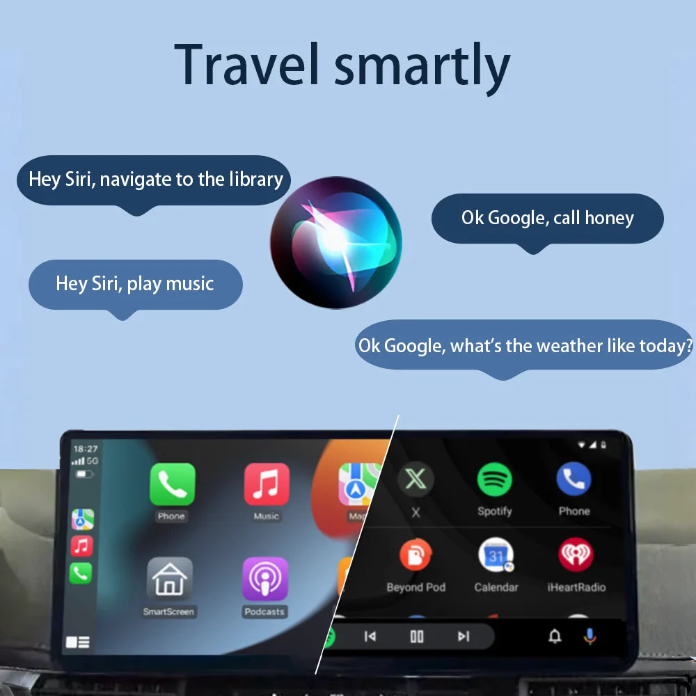 Acodo Wired to Wireless CarPlay Dongle – Android Auto Adapter, Fast WiFi, USB Type-C Plug & Play