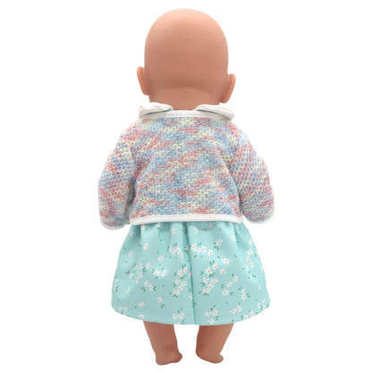 18-Inch American Girl Doll Clothes – Coat, Tights & Pants Outfit for Newborn & Baby Dolls