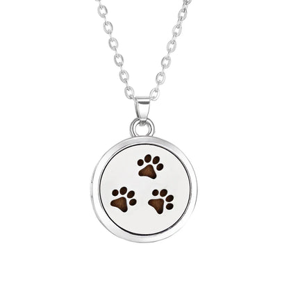 Tree of Life Aromatherapy Necklace – Stainless Steel Essential Oil Diffuser Locket Pendant