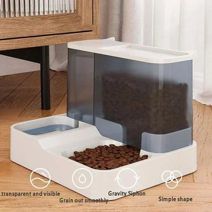 2.2L Automatic Pet Feeder & Water Dispenser – Smart 2-in-1 Dog Food Bowl