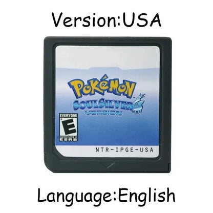 Pokemon Series DS Game Cartridge – Platinum, Pearl, Diamond, HeartGold, SoulSilver, Multilingual for NDS/3DS Consoles