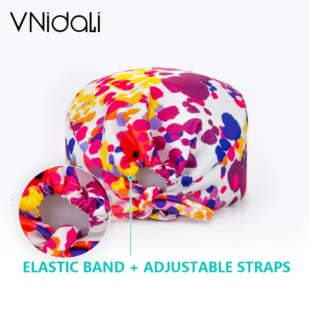 Tooth Printed Scrub Caps – Dental Surgical Hats for Women & Men, Operating Room Medical Hat