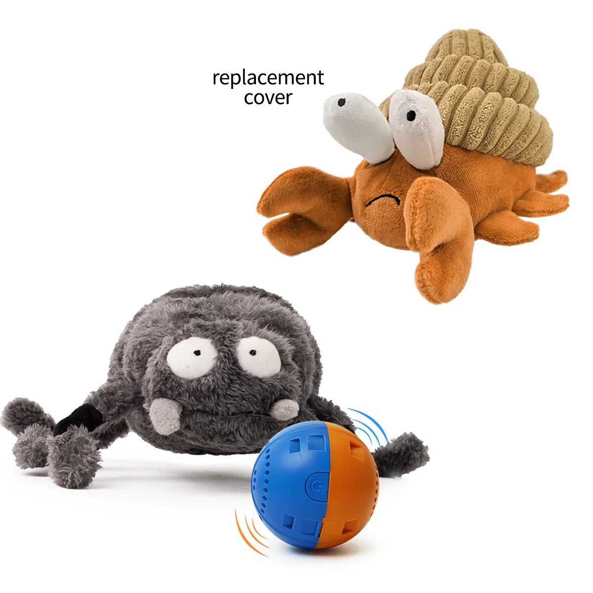 Interactive Plush Dog Toy – Dancing, Chew & Fetch Ball for Small Puppies