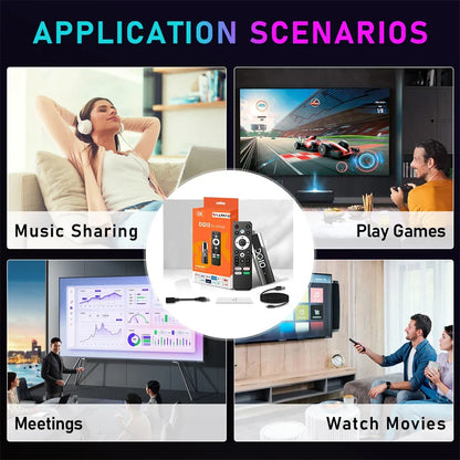 LEMFO DQ10 ATV Mini TV Stick – Android 13, 8K & 4K Support, WiFi 6, Allwinner H618 Quad-Core, Voice Remote Smart TV Box