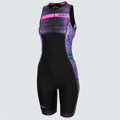 Zone3 Women’s Cycling Skinsuit Triathlon Suit – Sleeveless Cycling & Swimwear Bodysuit for Running, Swimming & Bike Training Jumpsuit