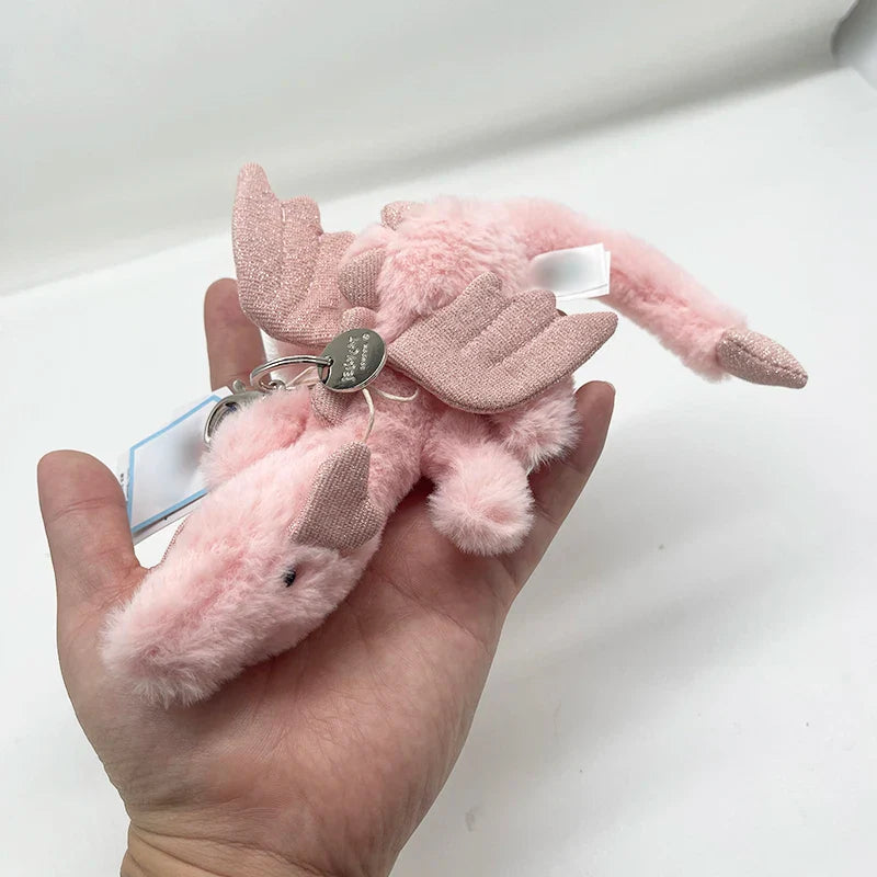 Bathrobe Bear & Rabbit Plush Toy Backpack Charm – Cute Cartoon Plush Gift for Birthday & Christmas
