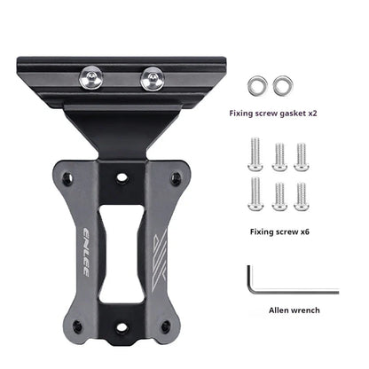 ENLEE Aluminum Bike Water Bottle Cage Extension Bracket – MTB & Road Bicycle Saddle Seat Mount Adapter for Cycling Hydration Setup