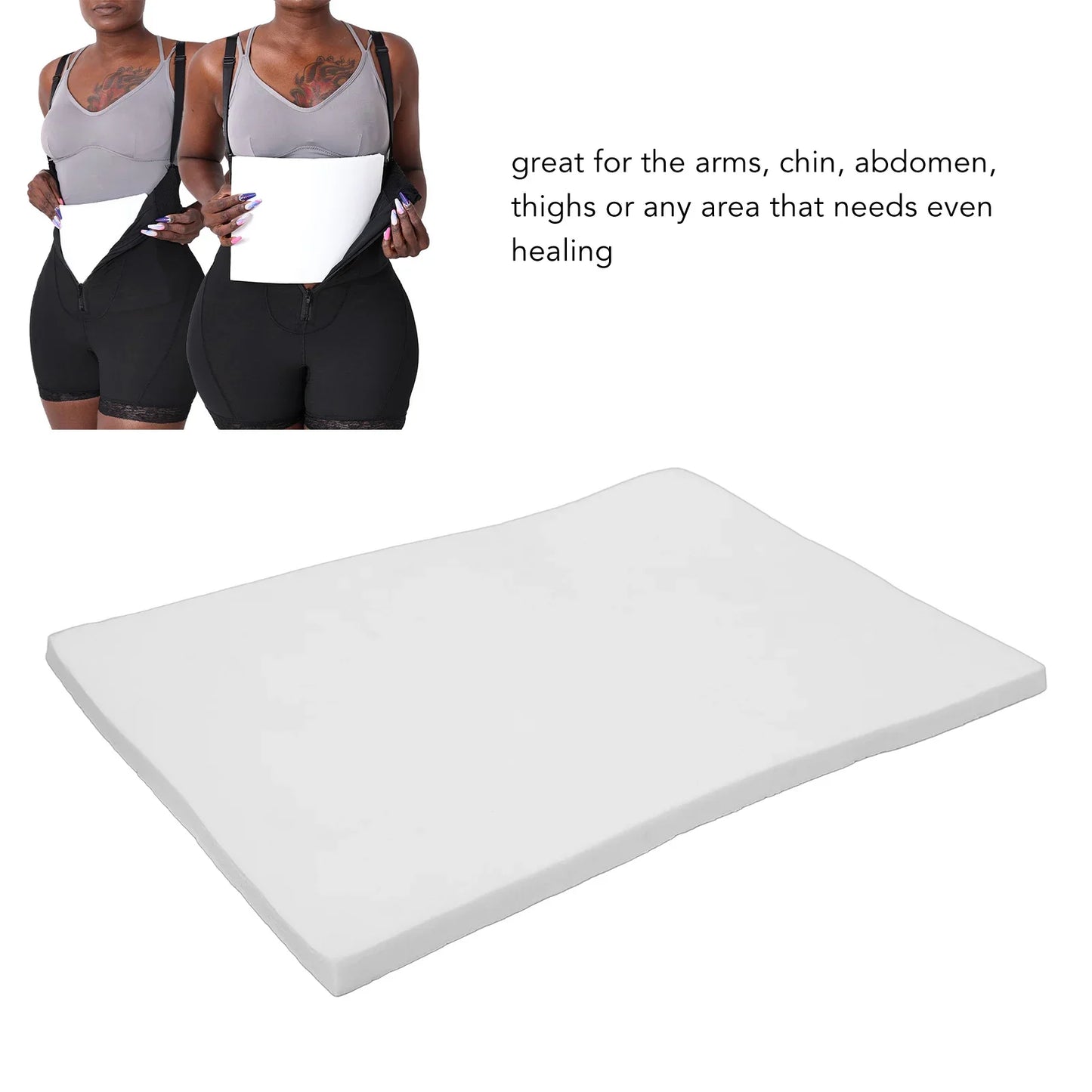 Extra Thick Post Surgery Foam Board – Soft Lipo Recovery Wrap for Arms, Chin, Abdomen & Waist