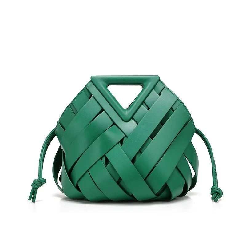 Women’s Vegan Leather Woven Tote Bag – Fashion Top Handle Crossbody Shoulder Handbag, Trendy 2025 Everyday Purse